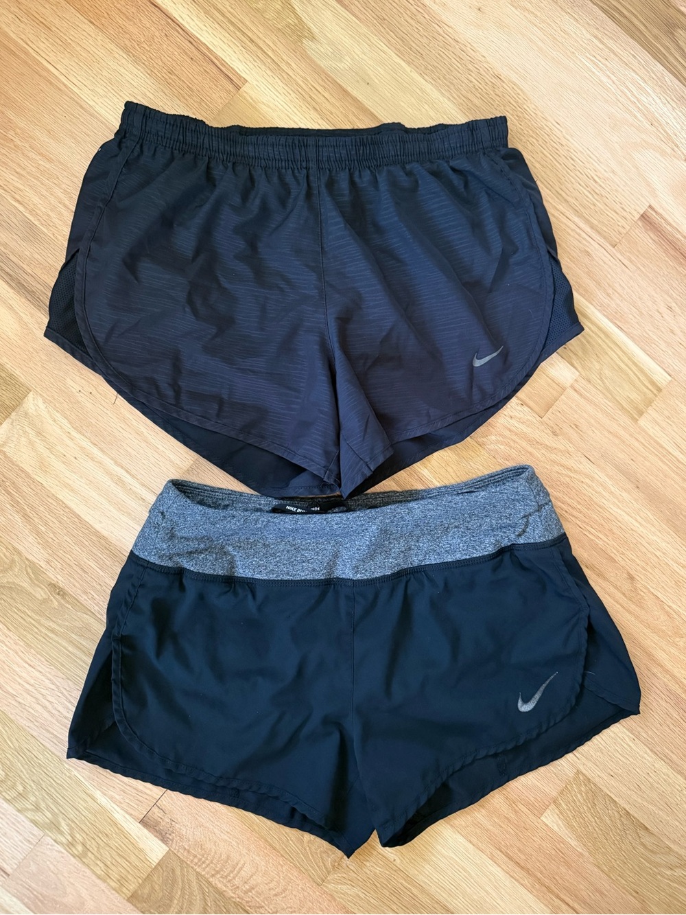 Nike Women's Black Running Shorts - Dual Pack